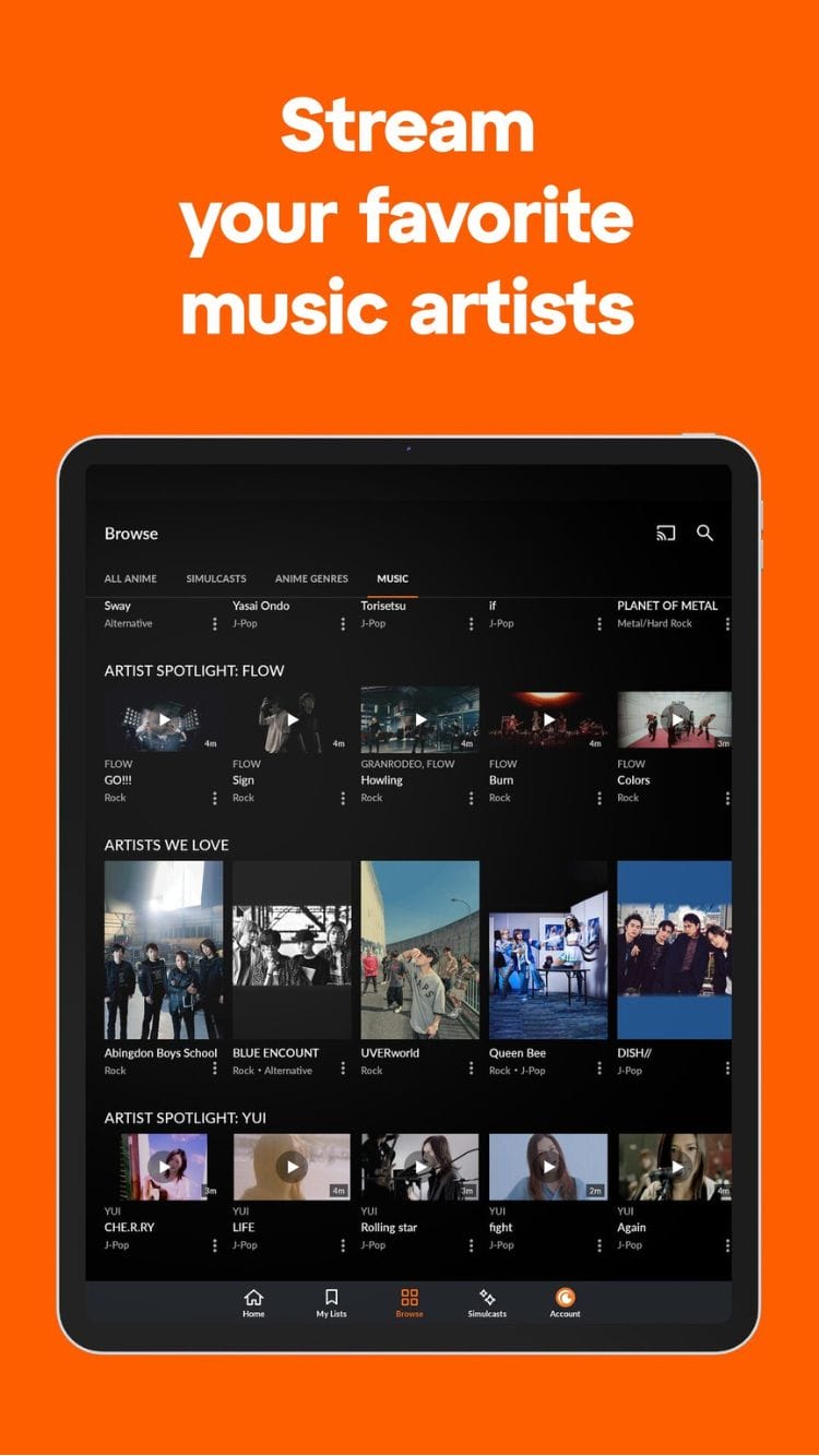 Crunchyroll Mod APK Interface - Smooth Navigation and Seamless Streaming